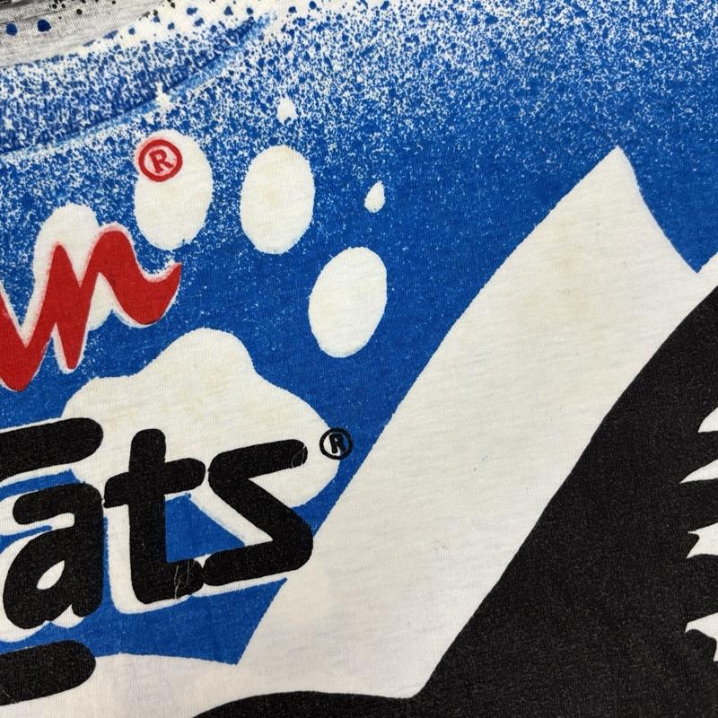 レイバン Ray-Ban Tシャツ 半袖 90年代 ビンテージ RAY BAN CATS 手刷り 総柄 プリント Tシャツ 90s VINTAGE one 総柄 メンズ USED 古着 中古 50157766
