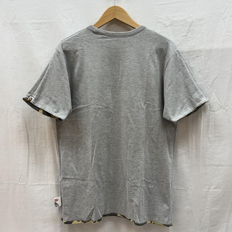 アベイシングエイプ A BATHING APE Tシャツ 半袖 KAWS カウズ コラボ ダブルフェイス リバーシブル カモフラ ロゴ 半袖 Tシャツ - メンズ USED 古着 中古 50157770