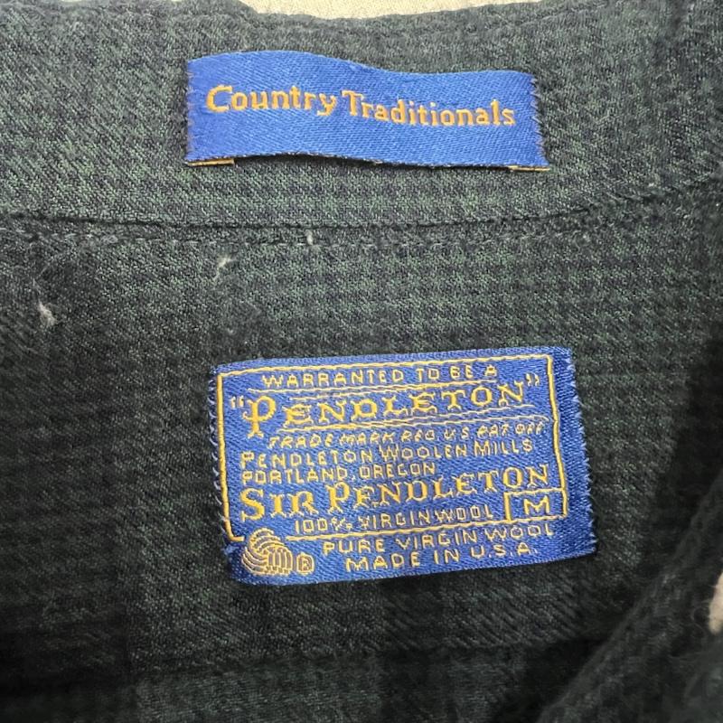 ペンドルトン PENDLETON シャツ、ブラウス 長袖 70s USA製 Country Traditional ウールシャツ ヴィンテージ M メンズ USED 古着 中古 50157771