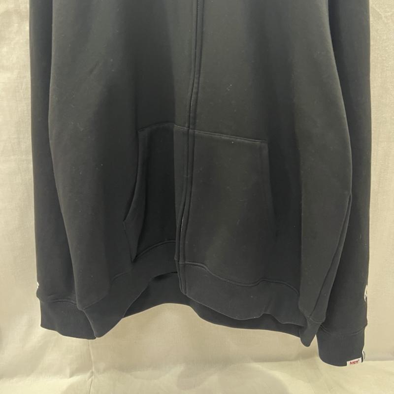 エーエイプバイアベイシングエイプ AAPE BY A BATHING APE パーカー 長袖 ロゴ プリント フルジップ スウェット パーカー XXL 黒 / ブラック / black メンズ USED 古着 中古 50157773