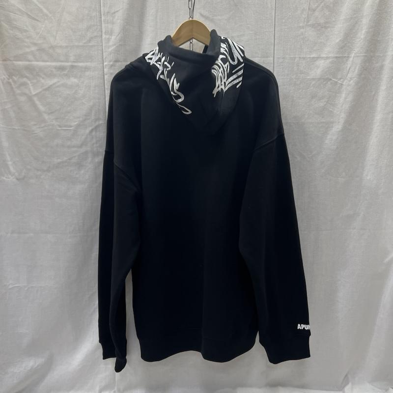 エーエイプバイアベイシングエイプ AAPE BY A BATHING APE パーカー 長袖 ロゴ プリント フルジップ スウェット パーカー XXL 黒 / ブラック / black メンズ USED 古着 中古 50157773
