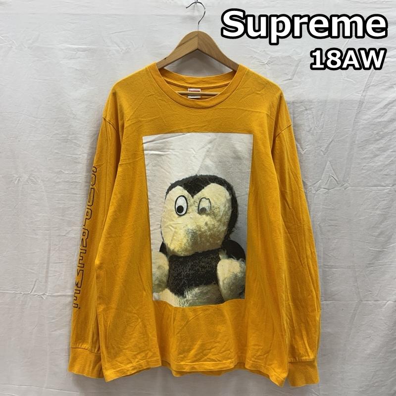 シュプリーム Supreme Tシャツ 長袖 18AW Mike Kelley マイクケリー Ahh Youth Tee スリーブロゴ 長袖 Tシャツ ロンT L メンズ USED 古着 中古 50157776