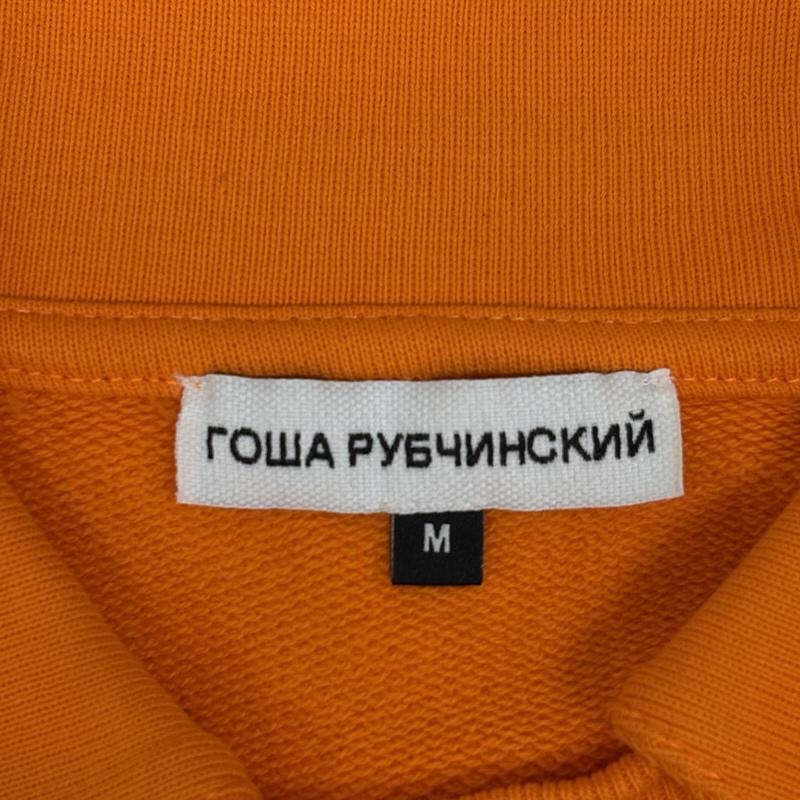 ゴーシャラブチンスキー Gosha Rubchinskiy トレーナー 長袖 ロゴ プリント 襟付き プルオーバー スウェット トレーナー ラグランスリーブ M 橙 / オレンジ / orange メンズ USED 古着 中古 50157781