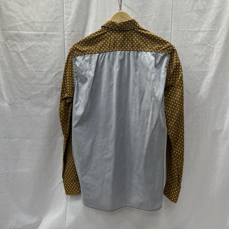 コムデギャルソンオム COMME des GARCONS HOMME シャツ、ブラウス 長袖 ドット 切替 長袖 コットンシャツ AD2011 S メンズ USED 古着 中古 50157783