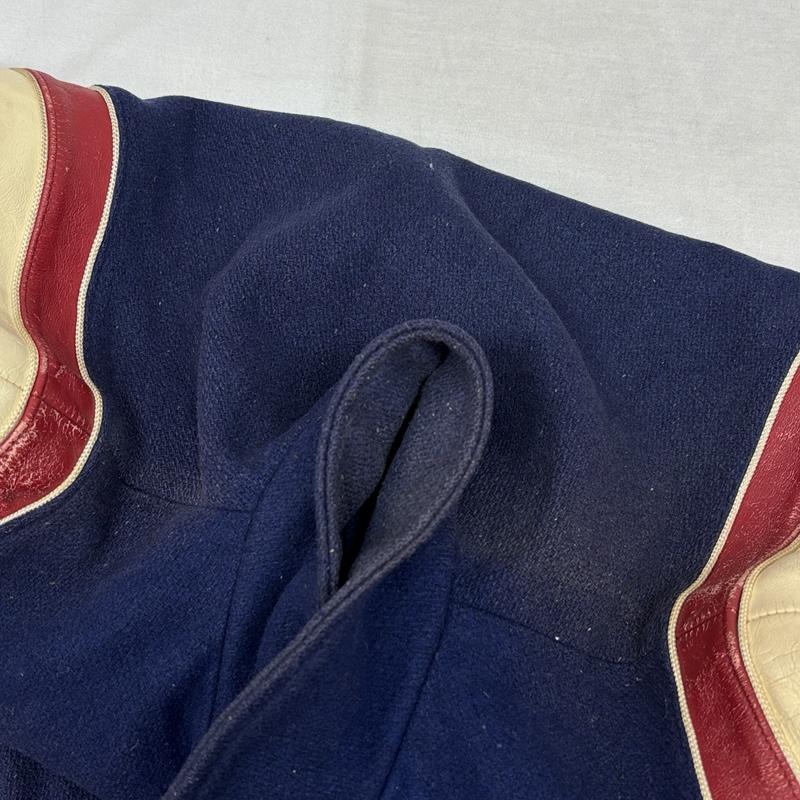 ヴィンテージ VINTAGE ジャケット、上着 ジャンパー、ブルゾン DEERFOOT 60年代 USA製 ウール ロンスタ スタジャン ワッペン ラウンドスリーブ 60s 42 紺 / ネイビー / navy メンズ USED 古着 中古 50157786