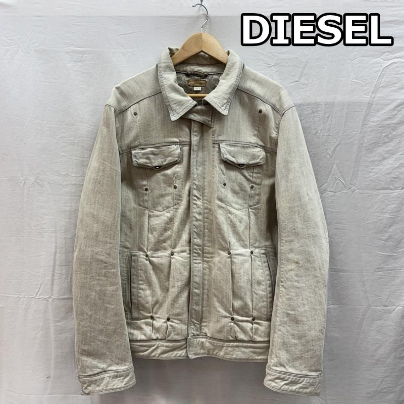 ディーゼル DIESEL ジャケット、上着 ジャンパー、ブルゾン ユーズド加工 ワーク ジャケット ビッグサイズ XL メンズ USED 古着 中古 50157787