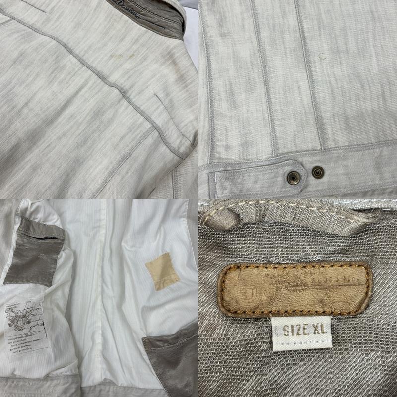 ディーゼル DIESEL ジャケット、上着 ジャンパー、ブルゾン ユーズド加工 ワーク ジャケット ビッグサイズ XL メンズ USED 古着 中古 50157787