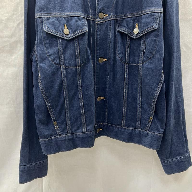 ケンゾージーンズ KENZOJEANS ジャケット、上着 ジャンパー、ブルゾン フラワー刺繍 バックロゴ デニムジャケット ビンテージ 80s 90s 北斎タグ L インディゴ / インディゴ / Indigo メンズ USED 古着 中古 50157801