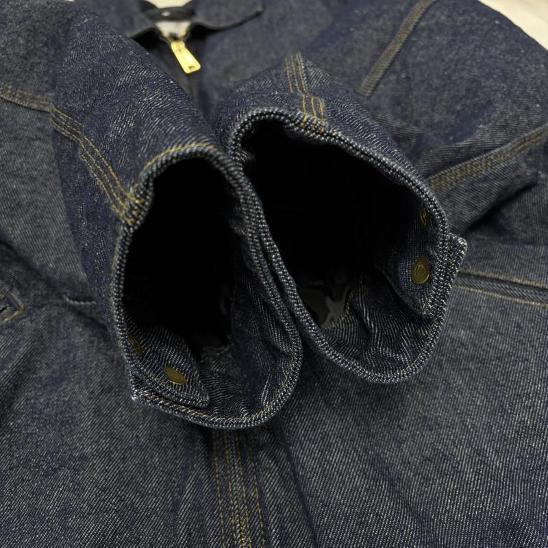 カーハート ダブリューアイピー Carhartt WIP ジャケット、上着 ジャンパー、ブルゾン デニム OG デトロイトジャケット カバーオール フルジップ キルティング ロゴ 刺繍 ブルゾン M 無地 X ワンポイント X ロゴ、文字 X 刺繍 インディゴ / インディゴ / Indigo メンズ USED 古着 中古 50157803