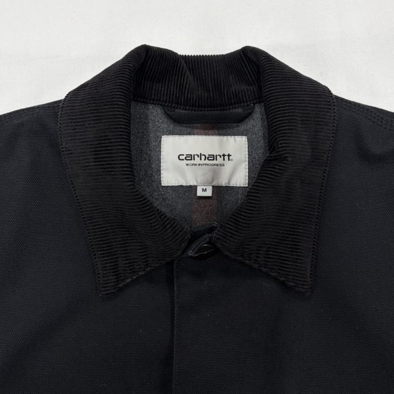 カーハート ダブリューアイピー Carhartt WIP ジャケット、上着 ジャケット、ブレザー カバーオール ミシガンコート ジャケット タグ 刺繍 コーデュロイカラー ブランケット M 無地 X ロゴ、文字 X 刺繍 黒 / ブラック / black メンズ USED 古着 中古 50157804