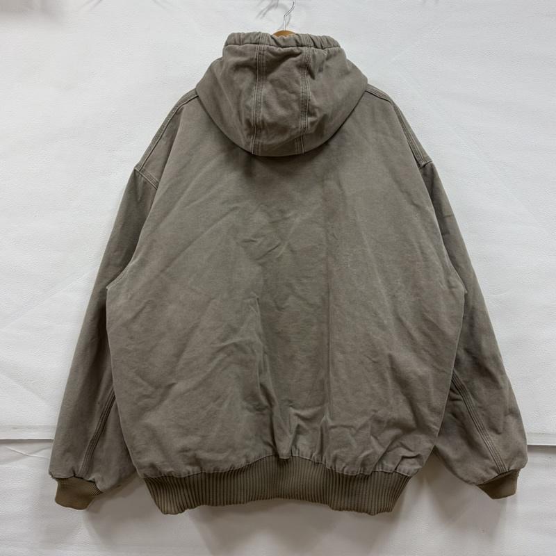 カーハート Carhartt ジャケット、上着 ジャケット、ブレザー ダック アクティブジャケット パーカー メキシコ製 フルジップ フーディー 4XL 4L ロゴ、文字 X 刺繍 メンズ USED 古着 中古 50157807