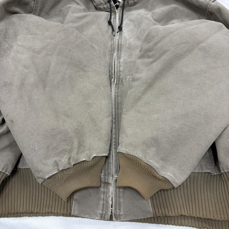 カーハート Carhartt ジャケット、上着 ジャケット、ブレザー ダック アクティブジャケット パーカー メキシコ製 フルジップ フーディー 4XL 4L ロゴ、文字 X 刺繍 メンズ USED 古着 中古 50157807
