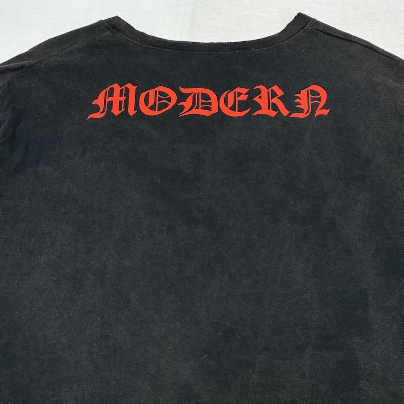 グッチ GUCCI Tシャツ 半袖 アングリー キャット 刺繍 バック プリント ヴィンテージ 加工 Tシャツ 442670 X5U16 XL ロゴ、文字 X 刺繍 X プリント X ダメージ加工 黒 / ブラック / black メンズ USED 古着 中古 50157812