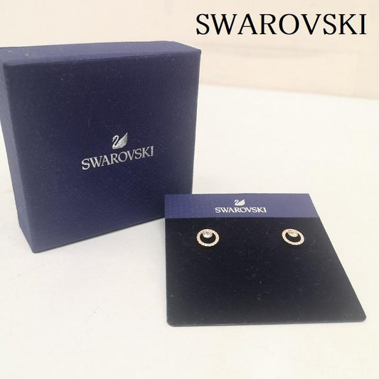 スワロフスキー SWAROVSKI アクセサリー ピアス クレイティビティ サークル ピアス スモール ローズゴールド - レディース USED 古着 中古 50157848