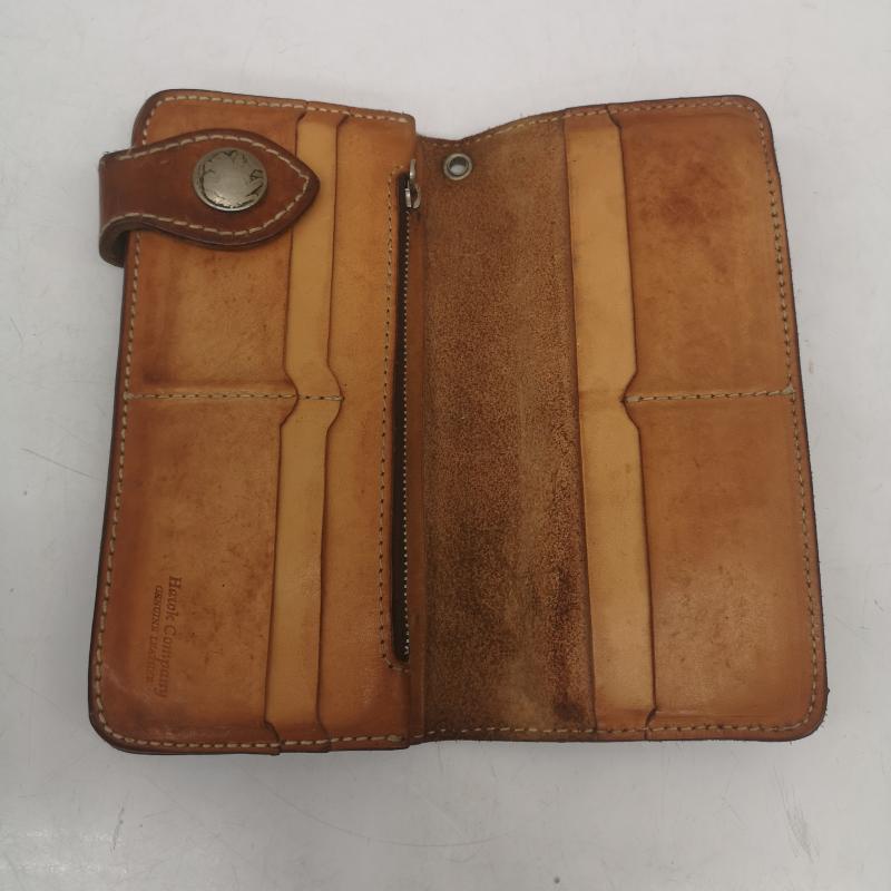 ホークカンパニー Hawk Company 財布 長財布 コンチョ 二つ折り レザー ロングウォレット 長財布 - 茶 / ブラウン / brown メンズ USED 古着 中古 50157851