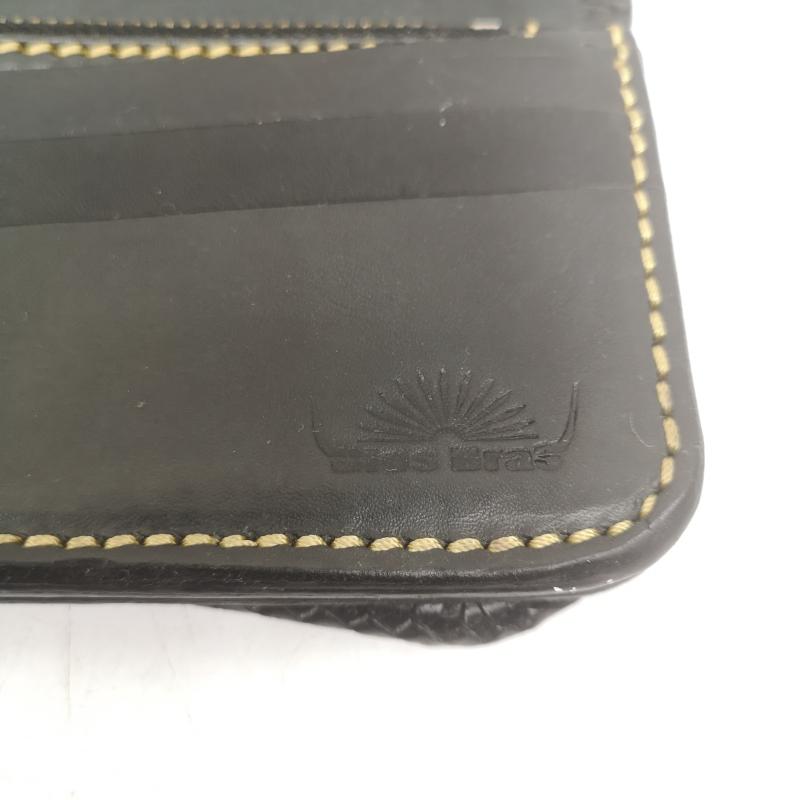 古着 USED 財布 長財布 DIOS BRAS スカル コンチョ 蛇 本革 パイソン レザーウォレット - 黒 / ブラック / black メンズ USED 古着 中古 50157852