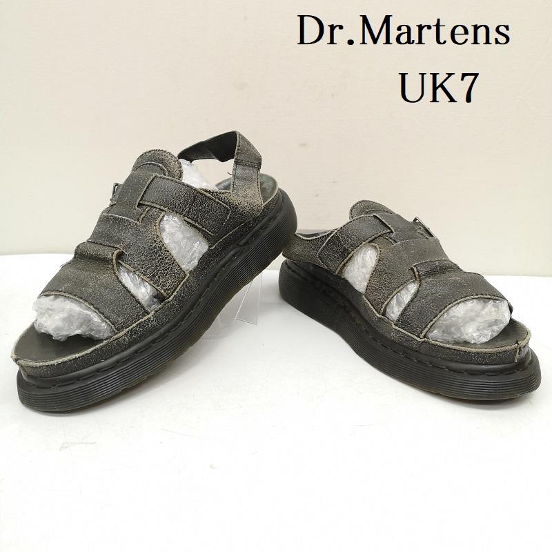 ドクターマーチン Dr.Martens サンダル サンダル ASHA レザー サンダル UK：7 黒 / ブラック / black メンズ USED 古着 中古 50157858