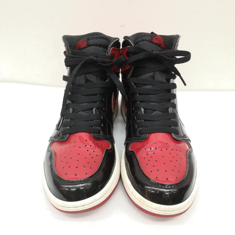ナイキ NIKE スニーカー スニーカー AIR JORDAN 1 RETRO HIGH OG PATENT BRED 555088-063 28.0cm 黒 / ブラック / black X 赤 / レッド / red メンズ USED 古着 中古 50157860