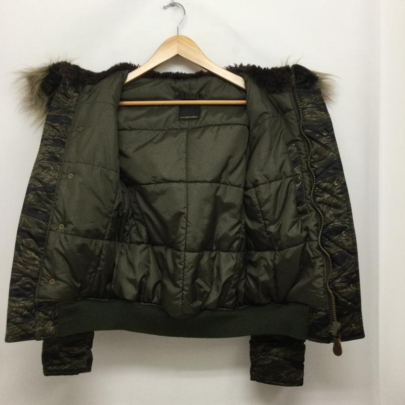 ヒステリックグラマー HYSTERIC GLAMOUR ジャケット、上着 ジャンパー、ブルゾン hysteric glamour 2AB-7100　迷彩　N-2B タイガーカモ プリマロフト FREE カモフラージュ柄・迷彩 緑 / グリーン / green レディース USED 古着 中古 50157867