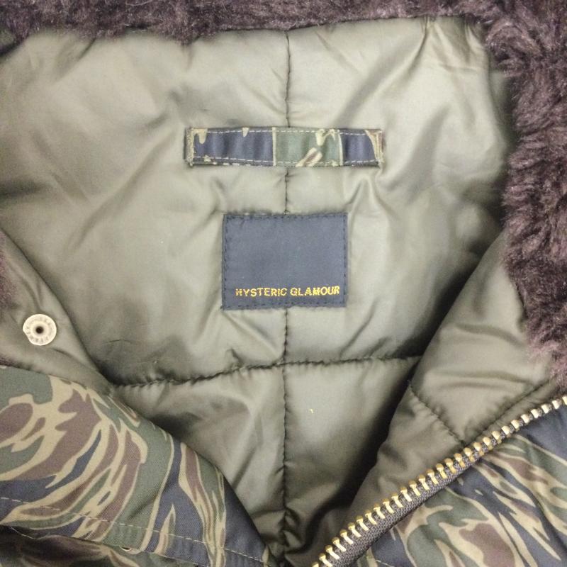 ヒステリックグラマー HYSTERIC GLAMOUR ジャケット、上着 ジャンパー、ブルゾン hysteric glamour 2AB-7100　迷彩　N-2B タイガーカモ プリマロフト FREE カモフラージュ柄・迷彩 緑 / グリーン / green レディース USED 古着 中古 50157867