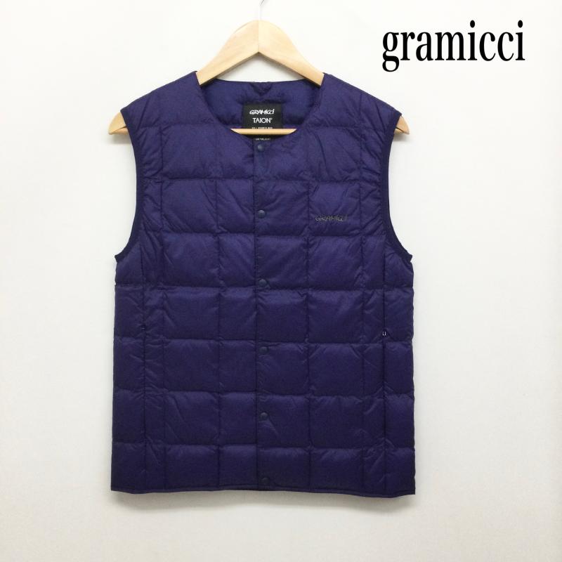 グラミチ GRAMICCI ベスト ベスト TAION タイオン GRAMICCI グラミチ クルーネック ダウンベスト メンズ レディース G3FU-J100-TG XS 無地 紫 / パープル / purple メンズ USED 古着 中古 50157868