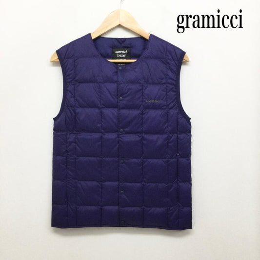 グラミチ GRAMICCI ベスト ベスト TAION タイオン GRAMICCI グラミチ クルーネック ダウンベスト メンズ レディース G3FU-J100-TG XS 無地 紫 / パープル / purple メンズ USED 古着 中古 50157868