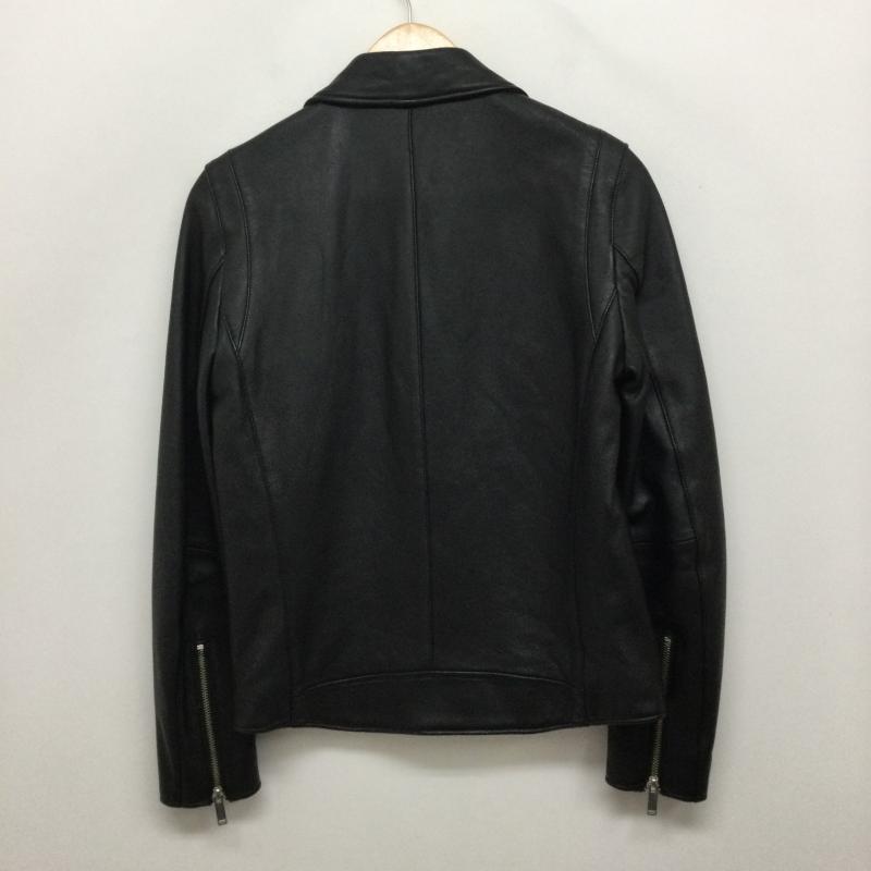ステュディオス STUDIOUS ジャケット、上着 ライダース ステュディオス 107458002 ラムレザー ダブル ライダースジャケット 1 無地 黒 / ブラック / black メンズ USED 古着 中古 50157870