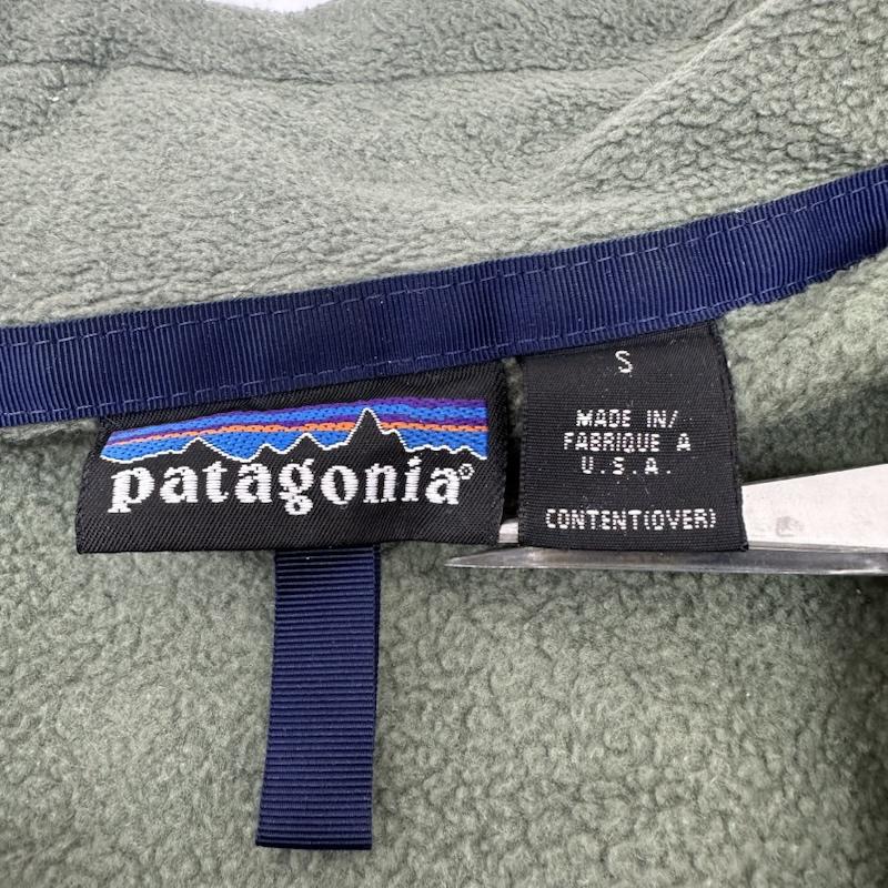 パタゴニア patagonia ジャケット、上着 ジャンパー、ブルゾン 90s USA製 シンチラ フリース ジップ ジャケット 25410 F5 S 緑 / グリーン / green メンズ USED 古着 中古 50157886