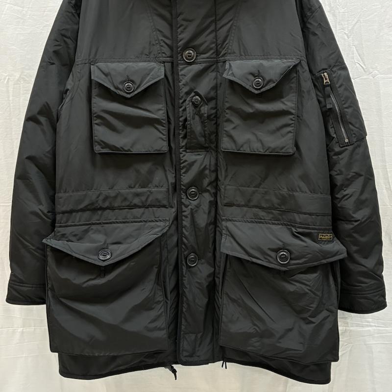 ポロラルフローレン POLO RALPH LAUREN ジャケット、上着 ダウンジャケット N-3B タイプ フーデッド ファー ダウンジャケット L ワンポイント X ロゴ、文字 黒 / ブラック / black メンズ USED 古着 中古 50157887
