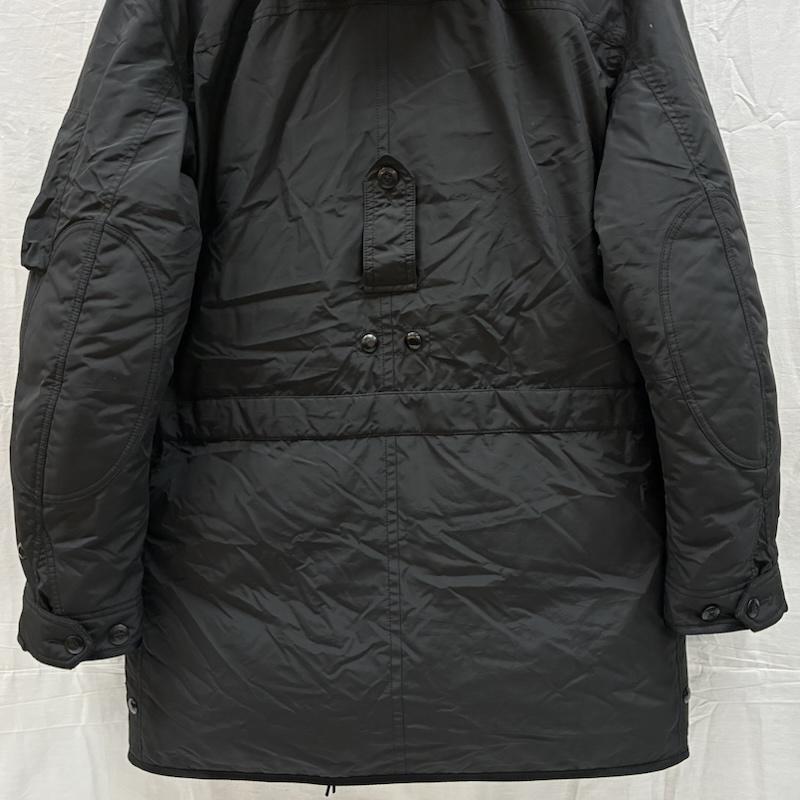 ポロラルフローレン POLO RALPH LAUREN ジャケット、上着 ダウンジャケット N-3B タイプ フーデッド ファー ダウンジャケット L ワンポイント X ロゴ、文字 黒 / ブラック / black メンズ USED 古着 中古 50157887