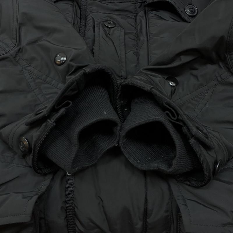 ポロラルフローレン POLO RALPH LAUREN ジャケット、上着 ダウンジャケット N-3B タイプ フーデッド ファー ダウンジャケット L ワンポイント X ロゴ、文字 黒 / ブラック / black メンズ USED 古着 中古 50157887