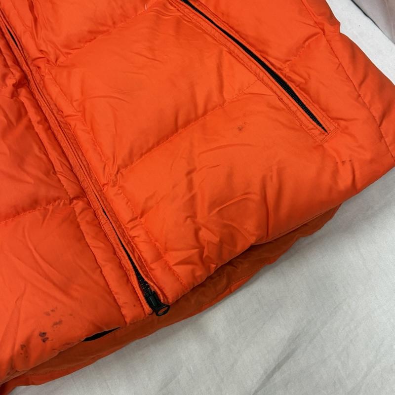 ラルフローレン RALPHLAUREN ジャケット、上着 ダウンベスト RLX ナイロン ジップアップ ダウンベスト ラバー ロゴ ワッペン L ワンポイント X ロゴ、文字 橙 / オレンジ / orange メンズ USED 古着 中古 50157889