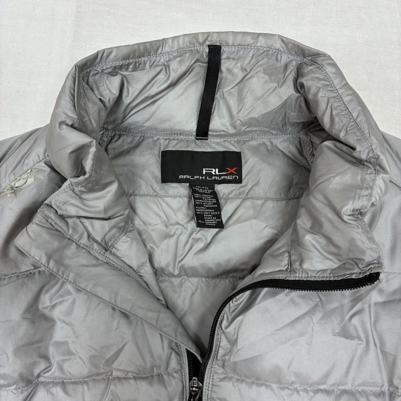 ラルフローレン RALPHLAUREN ジャケット、上着 ダウンベスト RLX ナイロン ジップアップ ダウンベスト XXL ロゴ、文字 灰 / グレー / gray メンズ USED 古着 中古 50157891