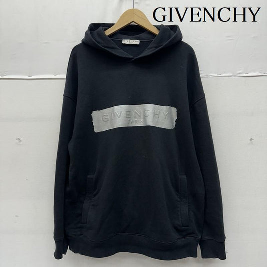 ジバンシィ GIVENCHY パーカー 長袖 20AW メタリック ロゴ パーカー BMJ0A230AF M 黒 / ブラック / black メンズ USED 古着 中古 50157893