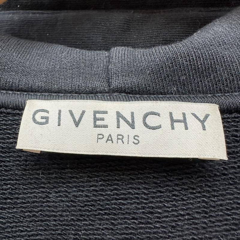 ジバンシィ GIVENCHY パーカー 長袖 20AW メタリック ロゴ パーカー BMJ0A230AF M 黒 / ブラック / black メンズ USED 古着 中古 50157893