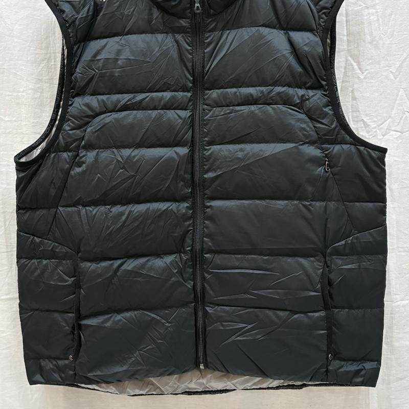 ラルフローレン RALPHLAUREN ジャケット、上着 ダウンベスト RLX ナイロン ジップアップ ダウンベスト XXL ロゴ、文字 黒 / ブラック / black メンズ USED 古着 中古 50157895