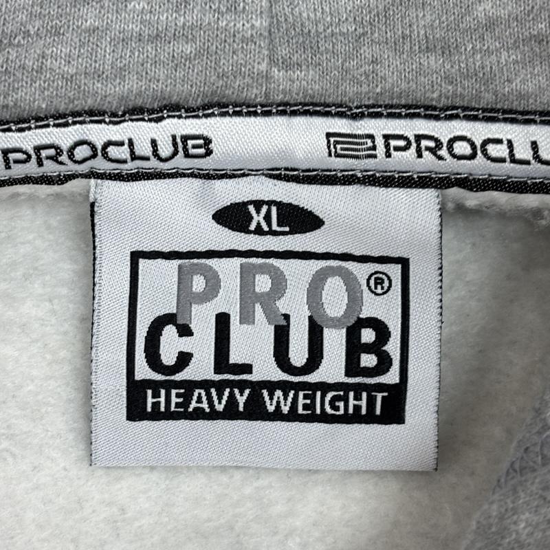 古着 USED パーカー 長袖 PRO CLUB プロクラブ ヘビーウェイト スウェット ジップアップ パーカー XL ワンポイント X ロゴ、文字 灰 / グレー / gray メンズ USED 古着 中古 50157903