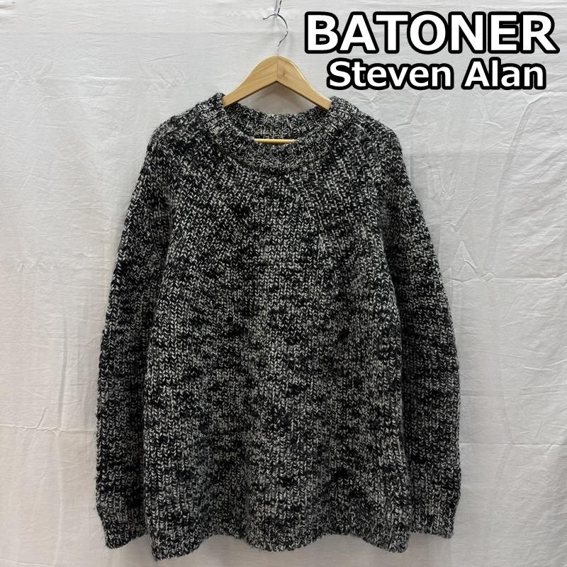 バトナー BATONER ニット、セーター 長袖 Steven Alan スティーブンアラン BN-16FM-035 厚手 クルーネック ニット セーター 3 メンズ USED 古着 中古 50157909