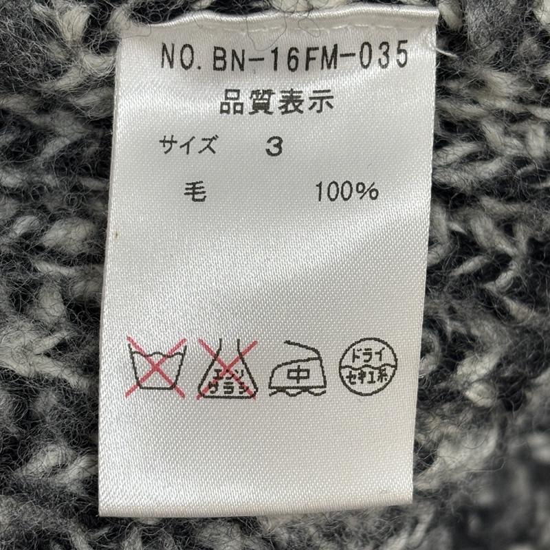 バトナー BATONER ニット、セーター 長袖 Steven Alan スティーブンアラン BN-16FM-035 厚手 クルーネック ニット セーター 3 メンズ USED 古着 中古 50157909