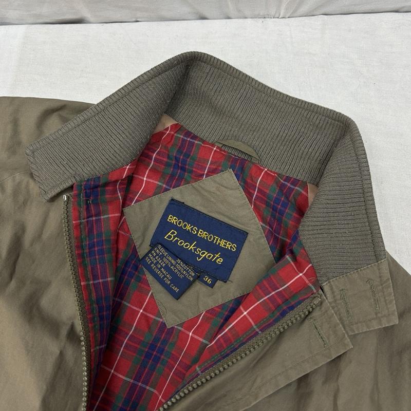 ブルックス ブラザーズ BROOKS BROTHERS ジャケット、上着 ジャンパー、ブルゾン 80s Brooksgate 裏チェック ハリントン ジャケット スイングトップ ヴィンテージ 36 メンズ USED 古着 中古 50157910