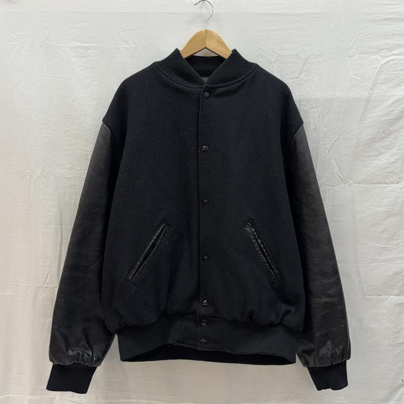 古着 USED ジャケット、上着 ジャンパー、ブルゾン Saliva サライヴァ 00s Holloway USA製 ウール レザー スタジャン スタジアム ジャケット XL ロゴ、文字 X 刺繍 黒 / ブラック / black メンズ USED 古着 中古 50157913