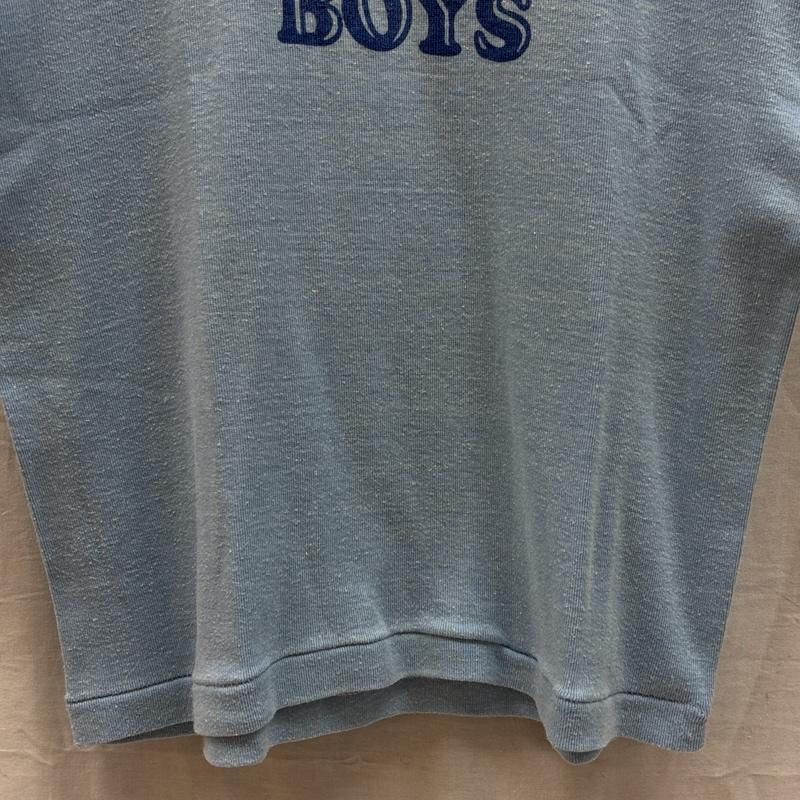 ヴィンテージ VINTAGE Tシャツ 半袖 the BEACH BOYS ザ ビーチ ボーイズ 70s 78年 ワールド ツアー リンガー バンド Tシャツ ロゴ、文字 X プリント 水色 / ライトブルー / メンズ USED 古着 中古 50157914