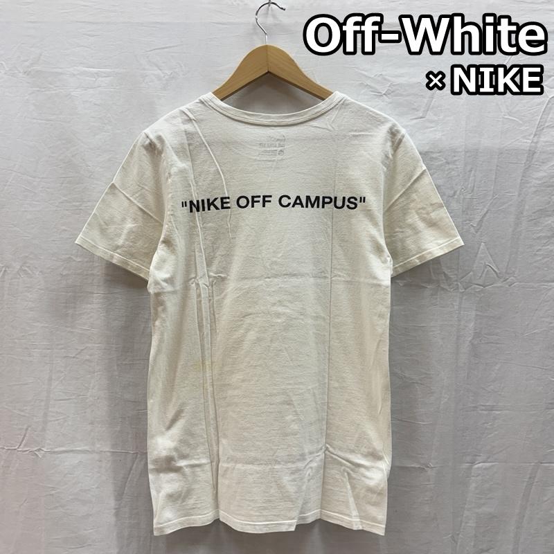 ナイキ NIKE Tシャツ 半袖 Off-white オフホワイト NIKE OFF CAMPUS TEE 日本未発売 NY ポップアップ 限定 Tシャツ XS ロゴ、文字 X プリント 白 / ホワイト / white メンズ USED 古着 中古 50157915