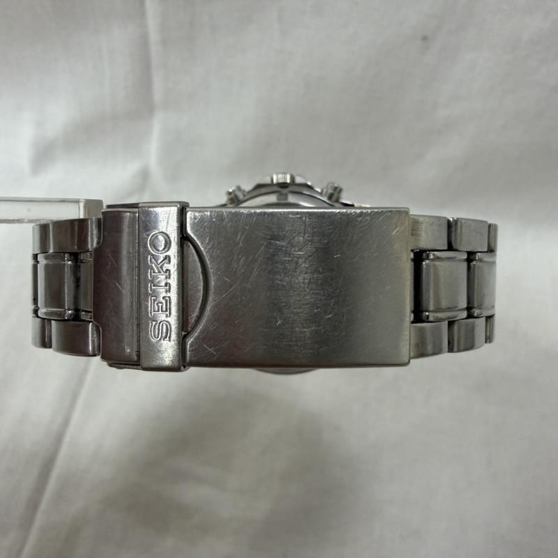 セイコー SEIKO 腕時計 アナログ（クォーツ式） 7T92-0DW0 デイト シルバー ステンレス 100M クロノグラフ - 無地 銀 / シルバー / silver color メンズ USED 古着 中古 50157918