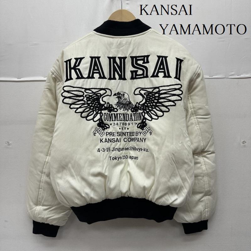 カンサイ ヤマモト KANSAI YAMAMOTO ジャケット、上着 ジャンパー、ブルゾン KANSAI O2 山本寛斎 刺繍 ボンバー ジャケット M 白 / ホワイト / white メンズ USED 古着 中古 50157920