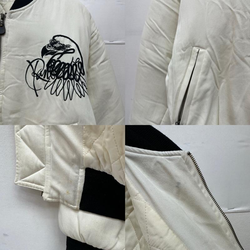 カンサイ ヤマモト KANSAI YAMAMOTO ジャケット、上着 ジャンパー、ブルゾン KANSAI O2 山本寛斎 刺繍 ボンバー ジャケット M 白 / ホワイト / white メンズ USED 古着 中古 50157920