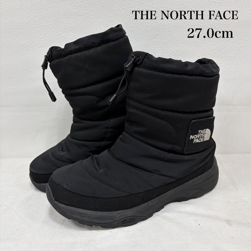 ザノースフェイス THE NORTH FACE ブーツ ショートブーツ 9041729N3X NuptseBootie ヌプシブーツ シューズ THEMOLITE ブーティー スノーブーツ 27.0cm ワンポイント X ロゴ、文字 X 刺繍 黒 / ブラック / black X 白 / ホワイト / white メンズ USED 古着 中古 50157923