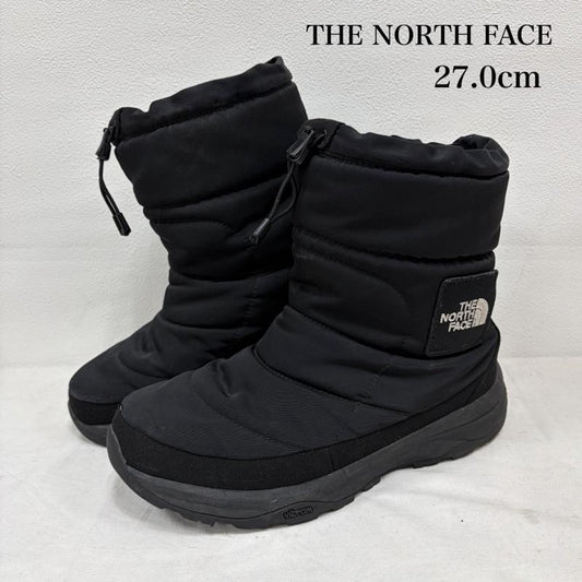 ザノースフェイス THE NORTH FACE ブーツ ショートブーツ 9041729N3X NuptseBootie ヌプシブーツ シューズ THEMOLITE ブーティー スノーブーツ 27.0cm ワンポイント X ロゴ、文字 X 刺繍 黒 / ブラック / black X 白 / ホワイト / white メンズ USED 古着 中古 50157923