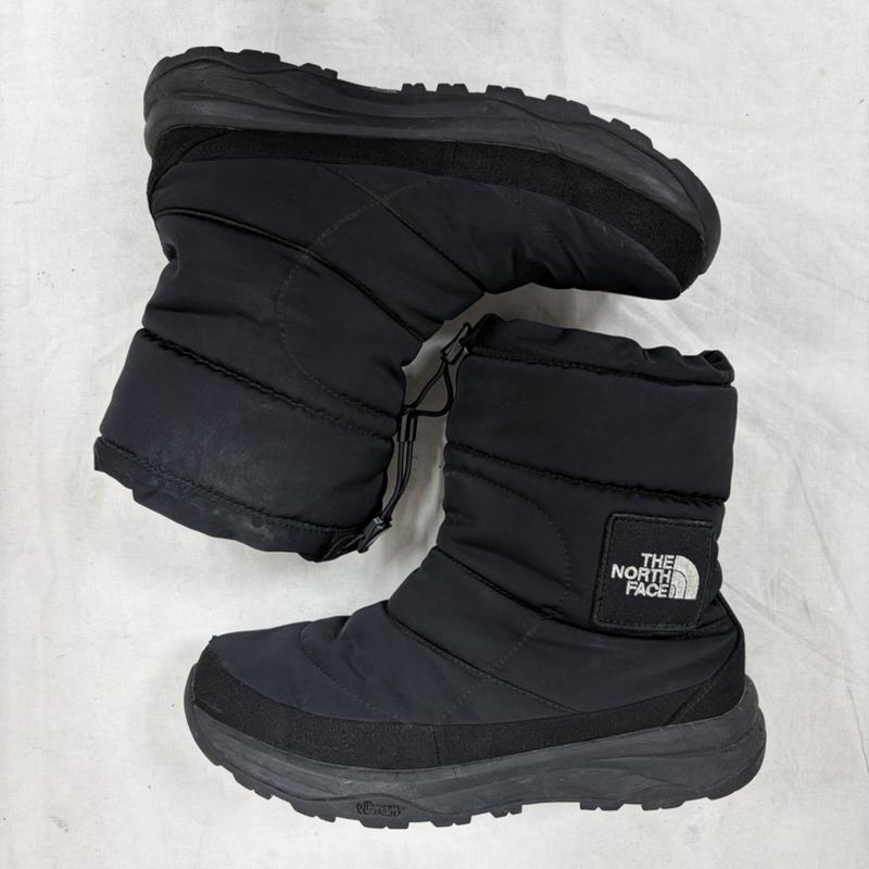 ザノースフェイス THE NORTH FACE ブーツ ショートブーツ 9041729N3X NuptseBootie ヌプシブーツ シューズ THEMOLITE ブーティー スノーブーツ 27.0cm ワンポイント X ロゴ、文字 X 刺繍 黒 / ブラック / black X 白 / ホワイト / white メンズ USED 古着 中古 50157923