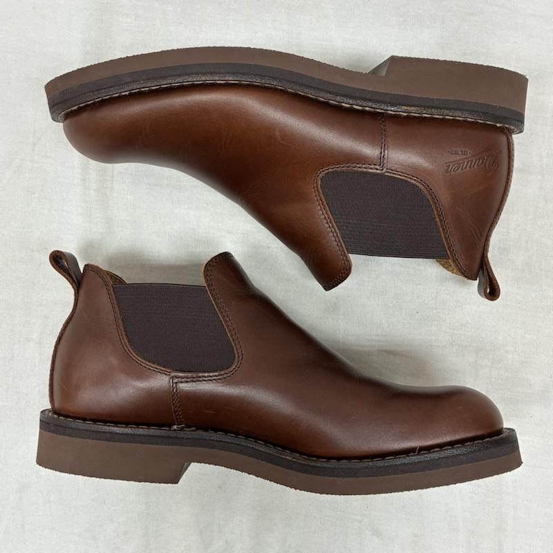 ダナー Danner ブーツ ショートブーツ メイウッド サイドゴア レザー シューズ アンクル ブーツ OIL RESISTING ソール D215006 US：7 茶 / ブラウン / brown メンズ USED 古着 中古 50157952
